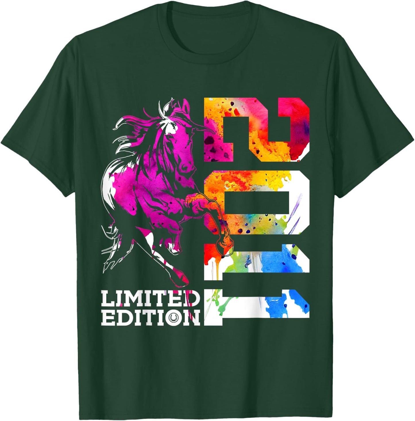 Limited Edition 2011 Riding Horse 14th Birthday T-Shirt - T-Shirt | Forest