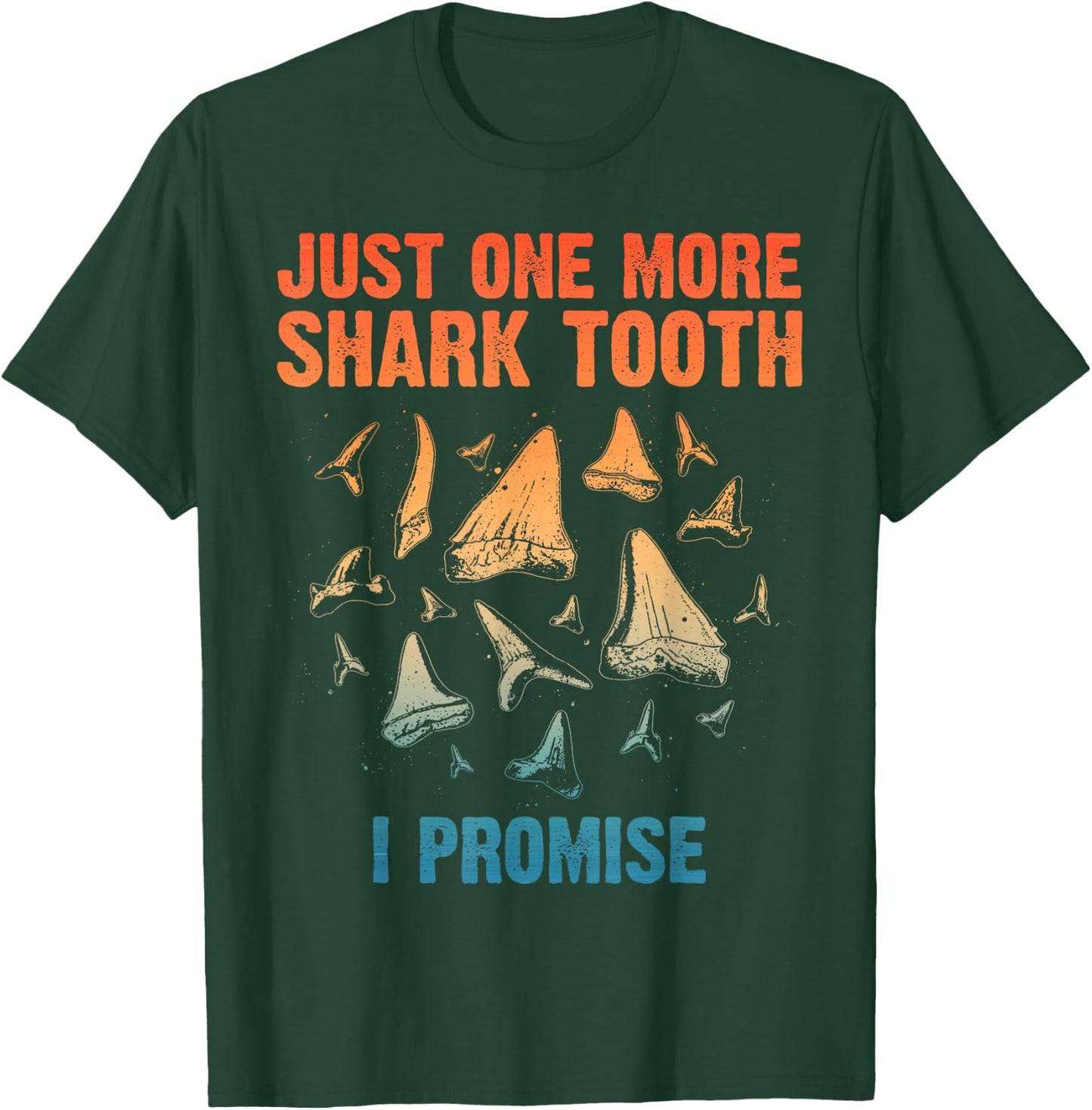 Cool Shark Teeth Art Women Megalodon Tooth Hunting T-Shirt - T-Shirt | Forest