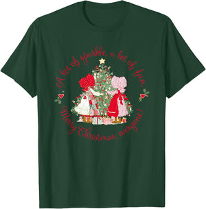 Holly Hobbie Classic Christmas Sparkle And Fun T-Shirt - T-Shirt | Forest
