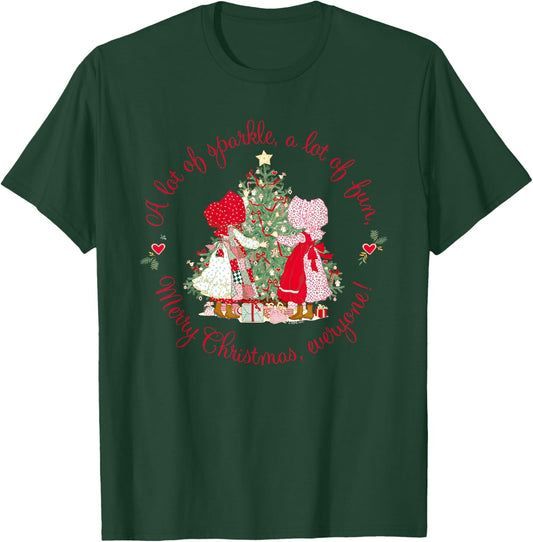 Holly Hobbie Classic Christmas Sparkle And Fun T-Shirt - T-Shirt | Forest