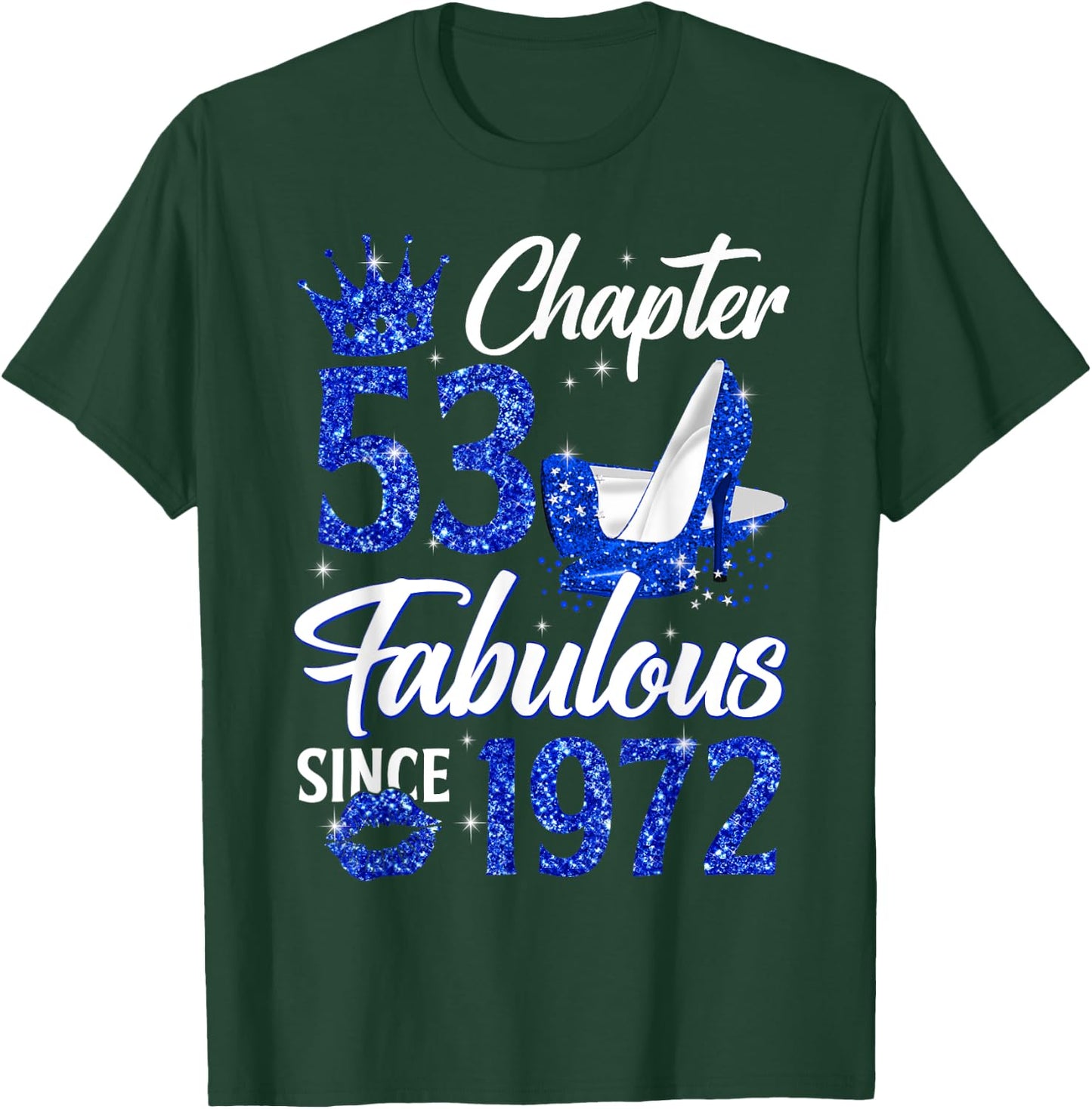 Chapter 53 Fabulous Since 1972 53rd Leopard Birthday Queen T-Shirt - T-Shirt | Forest