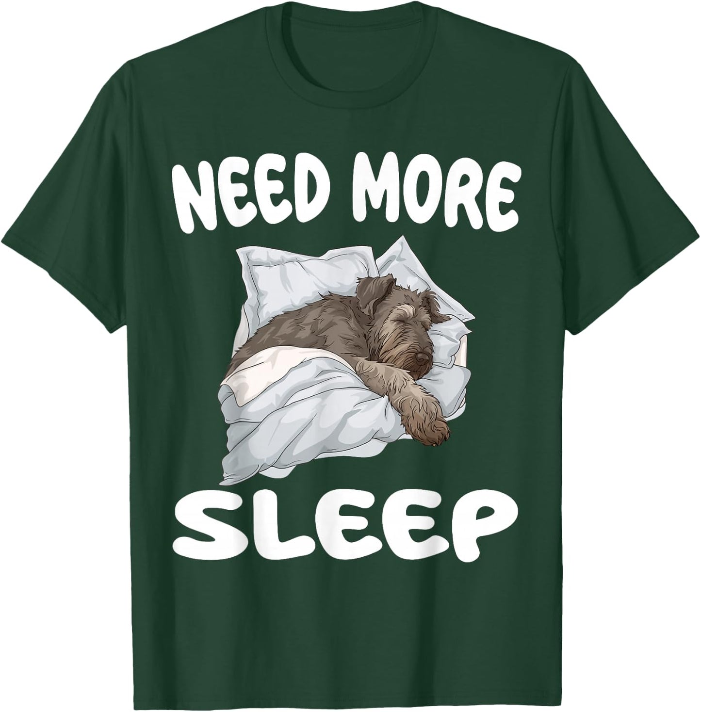 Cute Irish Wolfhound Need More Sleep Pajamas Nightgown T-Shirt - T-Shirt | Forest