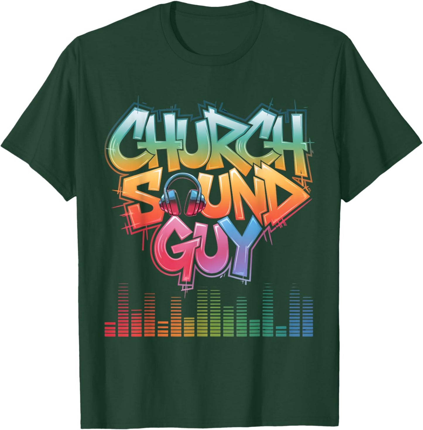 Church Sound Guy Recording Technician Church Sound Engineer T-Shirt - T-Shirt | Forest