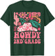 Howdy Second Grade Western Cowgirls 2nd Grade Squad Teacher T-Shirt - T-Shirt | Forest
