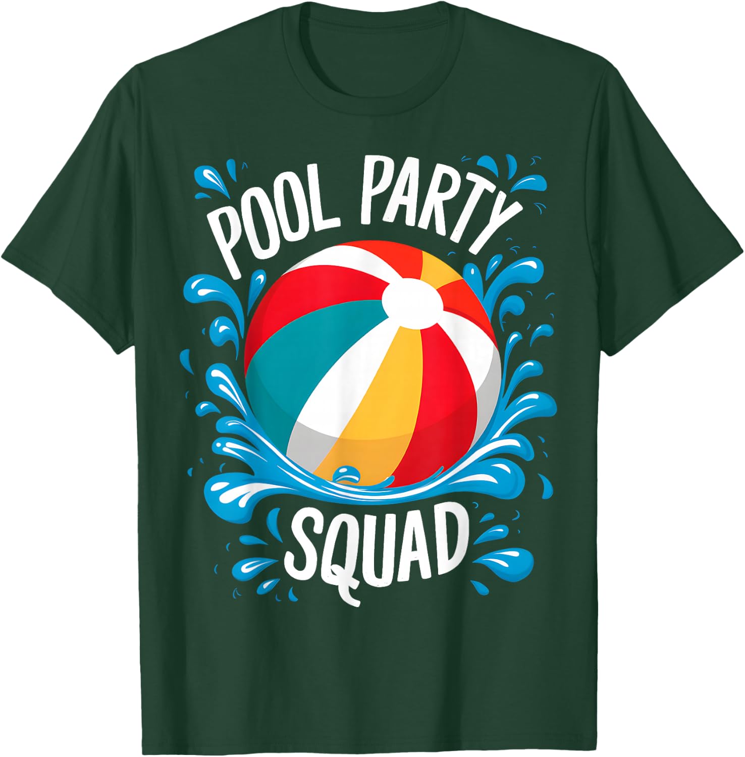 Pool Party Squad T-Shirt - T-Shirt | Forest