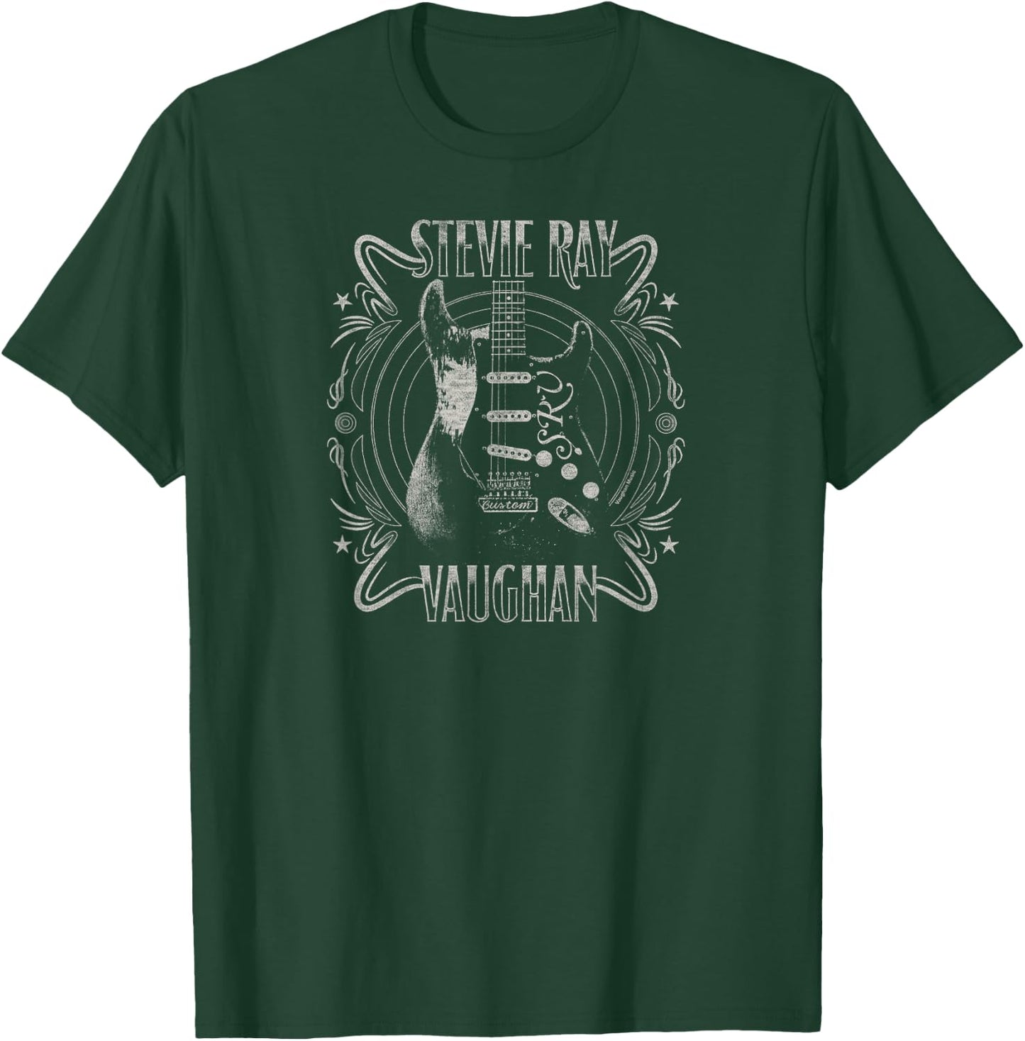 Stevie Ray Vaughan - Blues Rock Music Guitar T-Shirt - T-Shirt | Forest