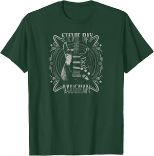 Stevie Ray Vaughan - Blues Rock Music Guitar T-Shirt - T-Shirt | Forest