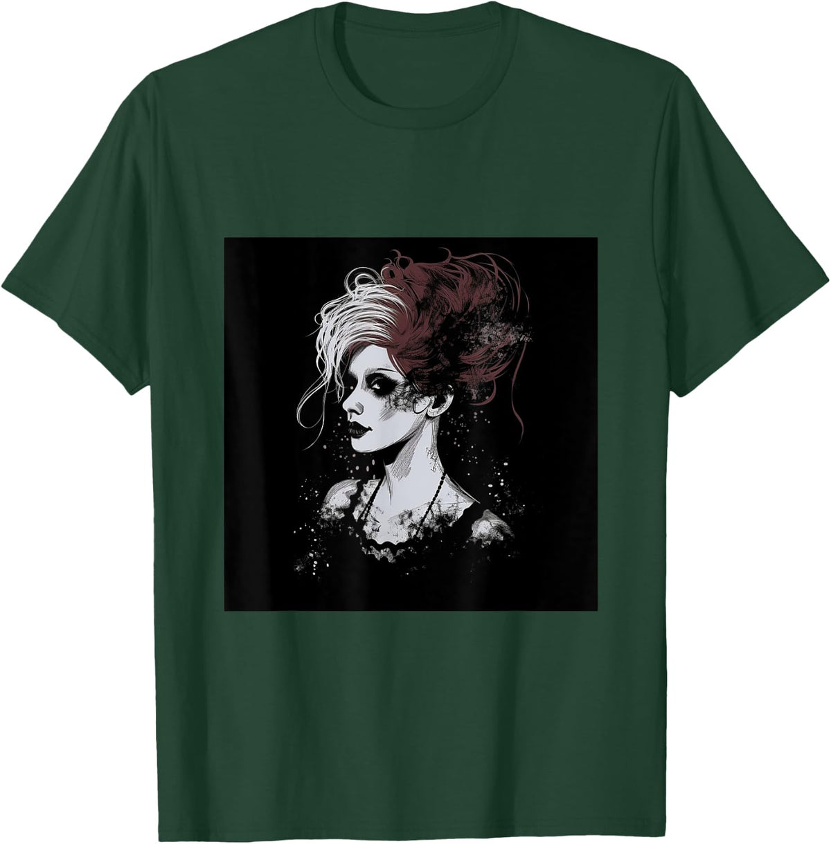Gothic Woman Emilie Autumn Goth Girl T-Shirt - T-Shirt | Forest