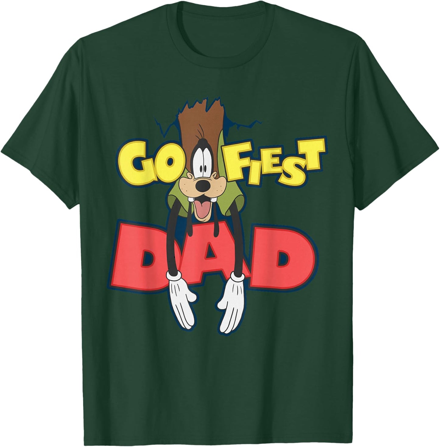 Disney A Goofy Movie Goofy Goofiest Dad Logo Father's Day T-Shirt - T-Shirt | Forest