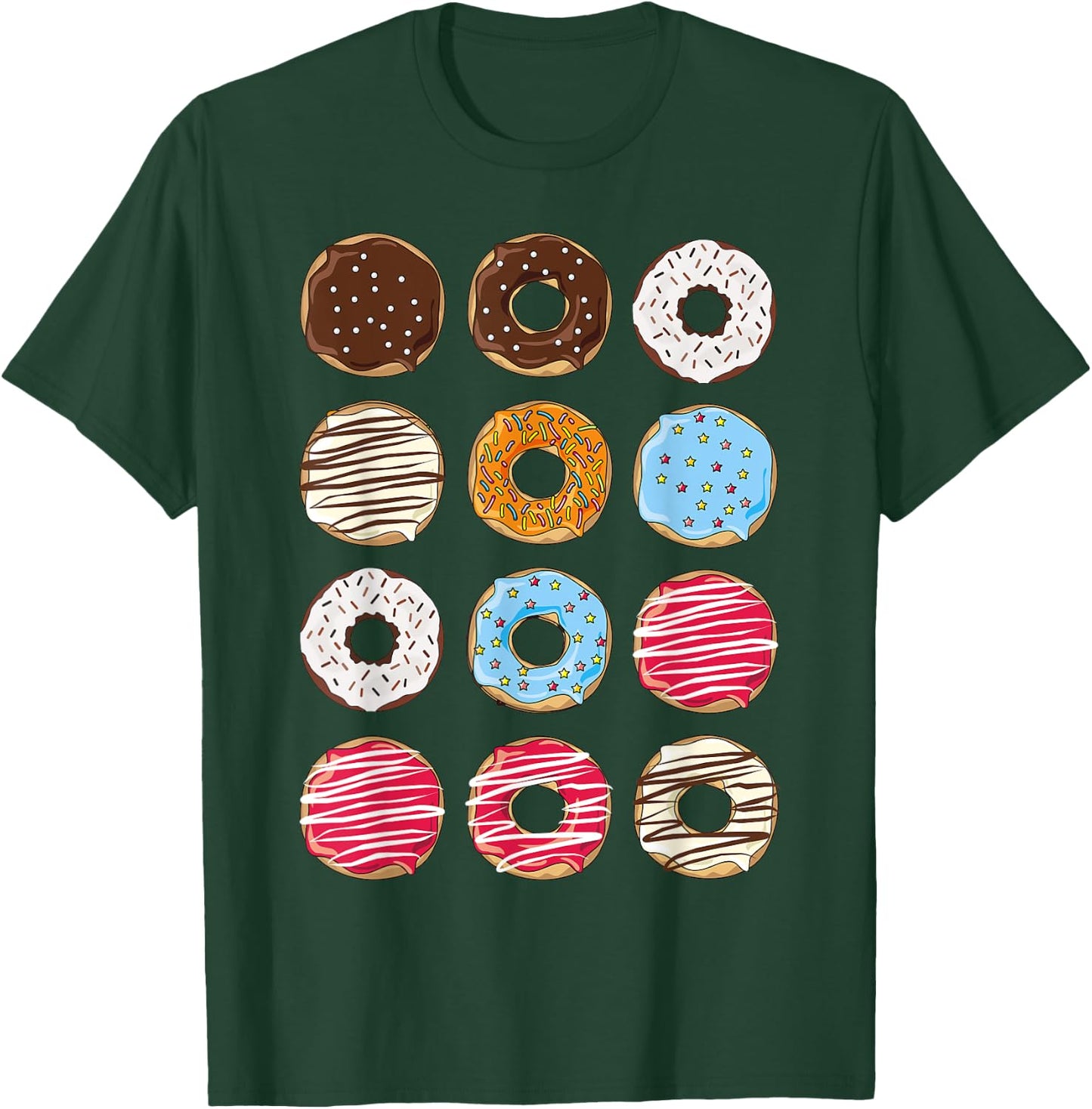 Dozen Donuts Doughnut Box Donut Halloween Costume Dress-up T-Shirt - T-Shirt | Forest