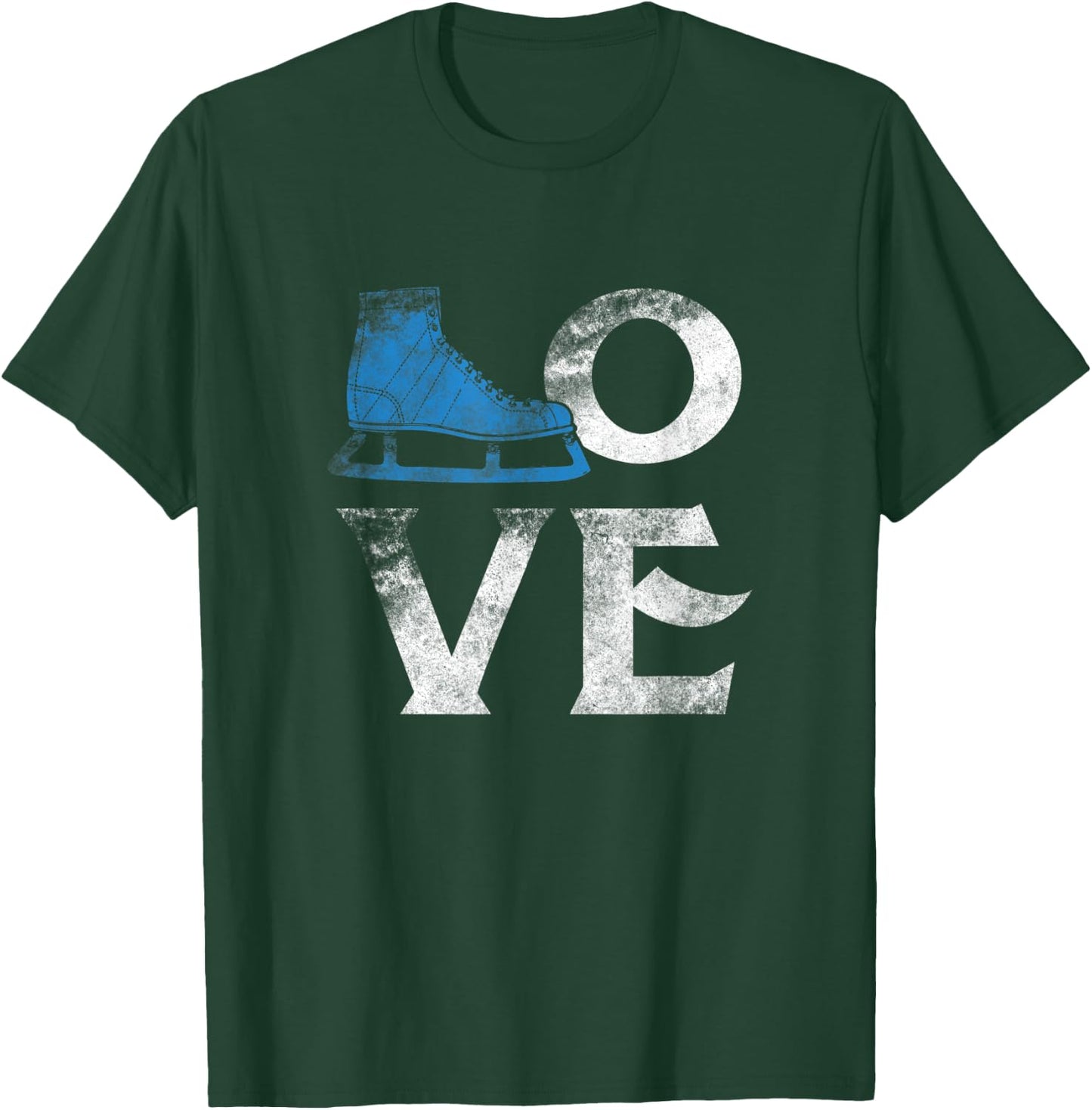 Love Figure Ice Skating Sport T Shirt Skate Lover Rink T-Shirt - T-Shirt | Forest