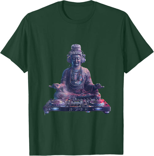 Buddha DJ Meditation Dance Club House Turntable DJ Buddha