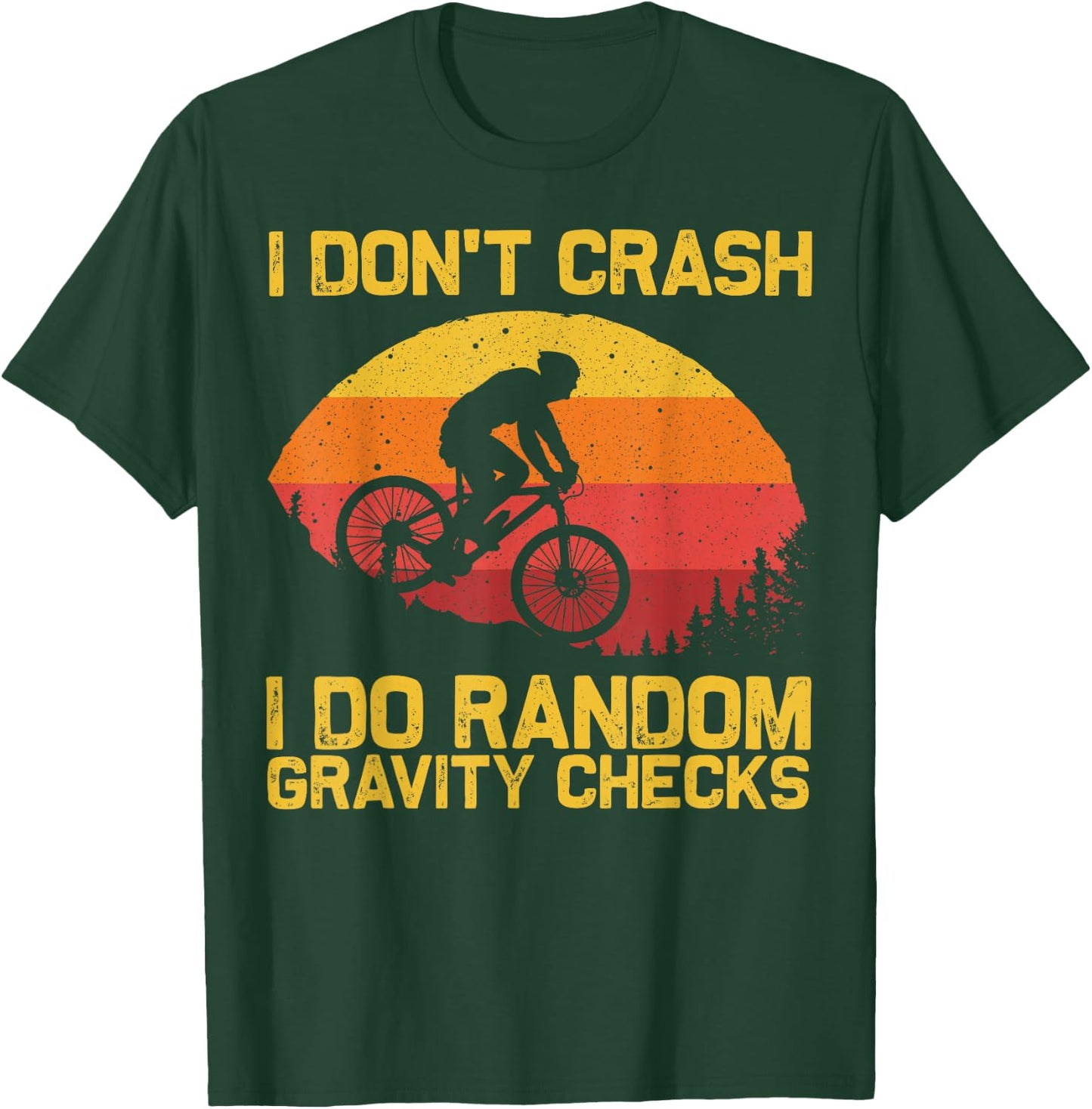 Cool Mountain Biking Women Biker MTB Bicycle Bike T-Shirt - T-Shirt | Forest