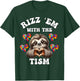 Rizz Em With The Tism Sloth Autistic Autism Awareness Month T-Shirt - T-Shirt | Forest