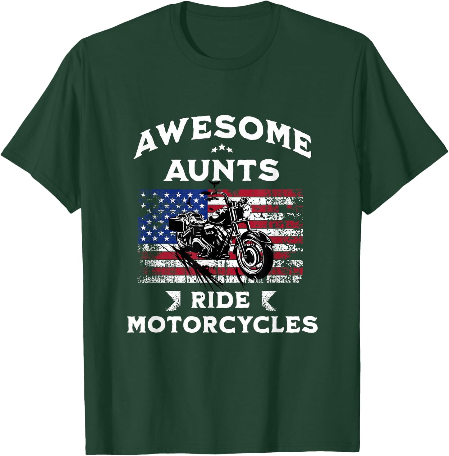 Motorcycle Auntie, Aunt Who Rides Motorcycles T-Shirt - T-Shirt | Forest