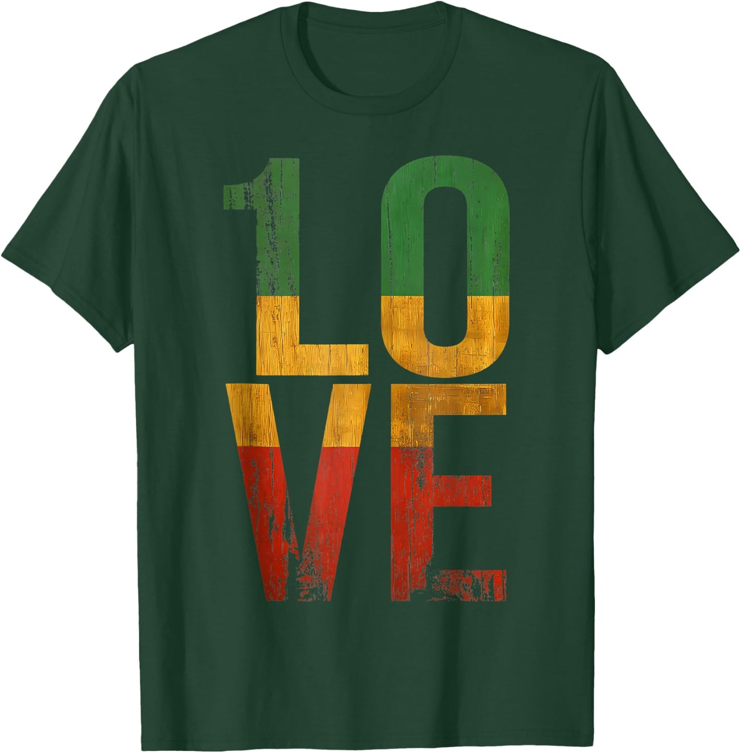 Roots Rock Reggae 1 Love T-Shirt - T-Shirt | Forest