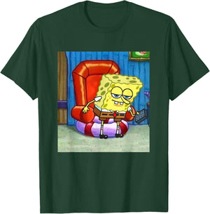 SpongeBob SquarePants Ight Imma Head Out Meme Frame T-Shirt - T-Shirt | Forest