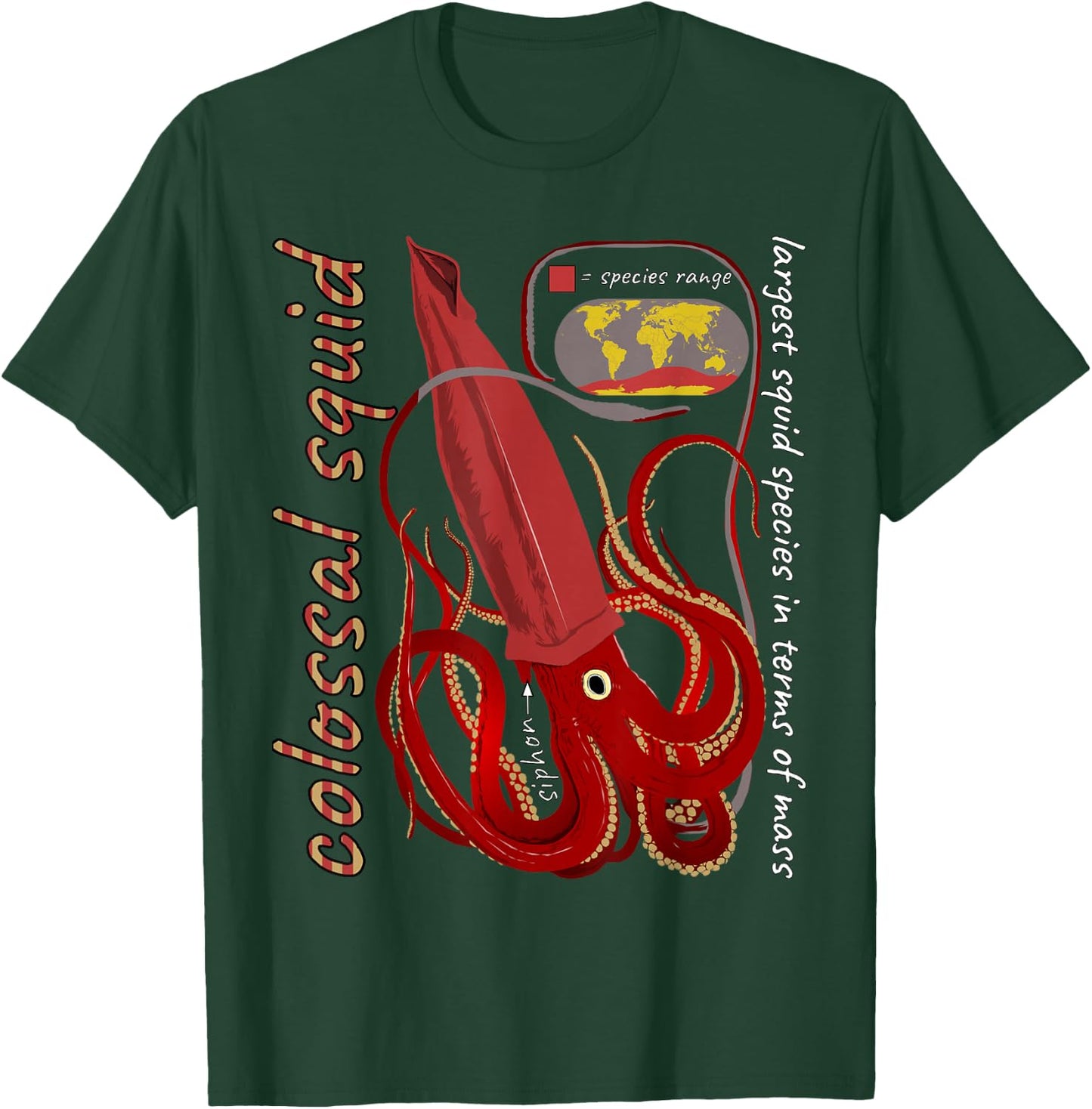 ETCreations Colossal Squid , Small, Black T-Shirt - T-Shirt | Forest