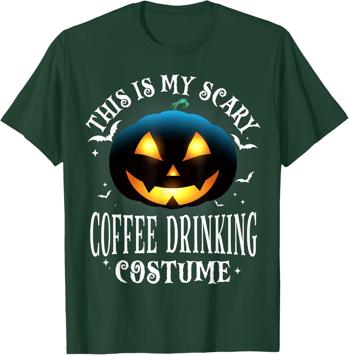 Coffee Drinking Halloween Matching Pajama Costume T-Shirt - T-Shirt | Forest