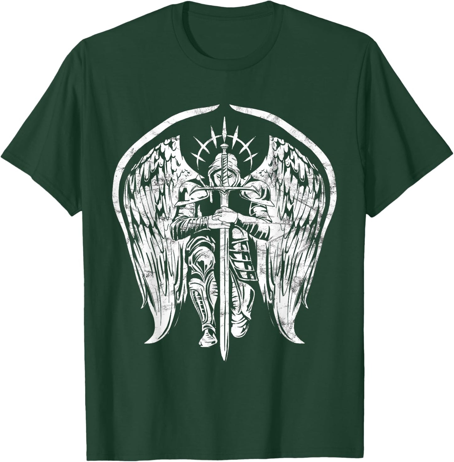 Angel Archangel Michael Warrior Gift T-Shirt - T-Shirt | Forest