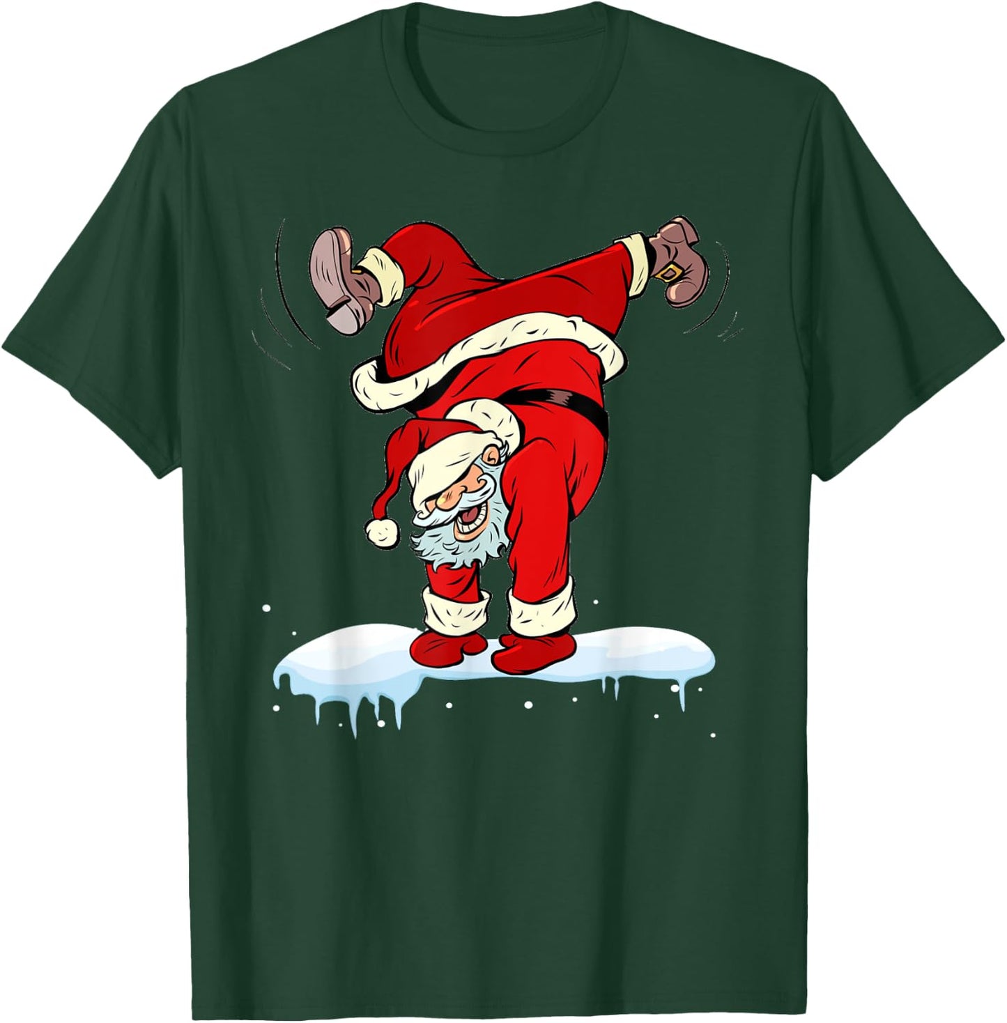 Dancing Hip Hop Santa Claus Xmas Christmas Party T-Shirt - T-Shirt | Forest