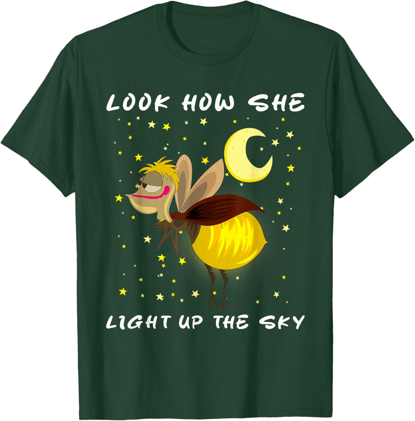 Look How She Lights Up The Sky Meme Firefly magic T-Shirt - T-Shirt | Forest