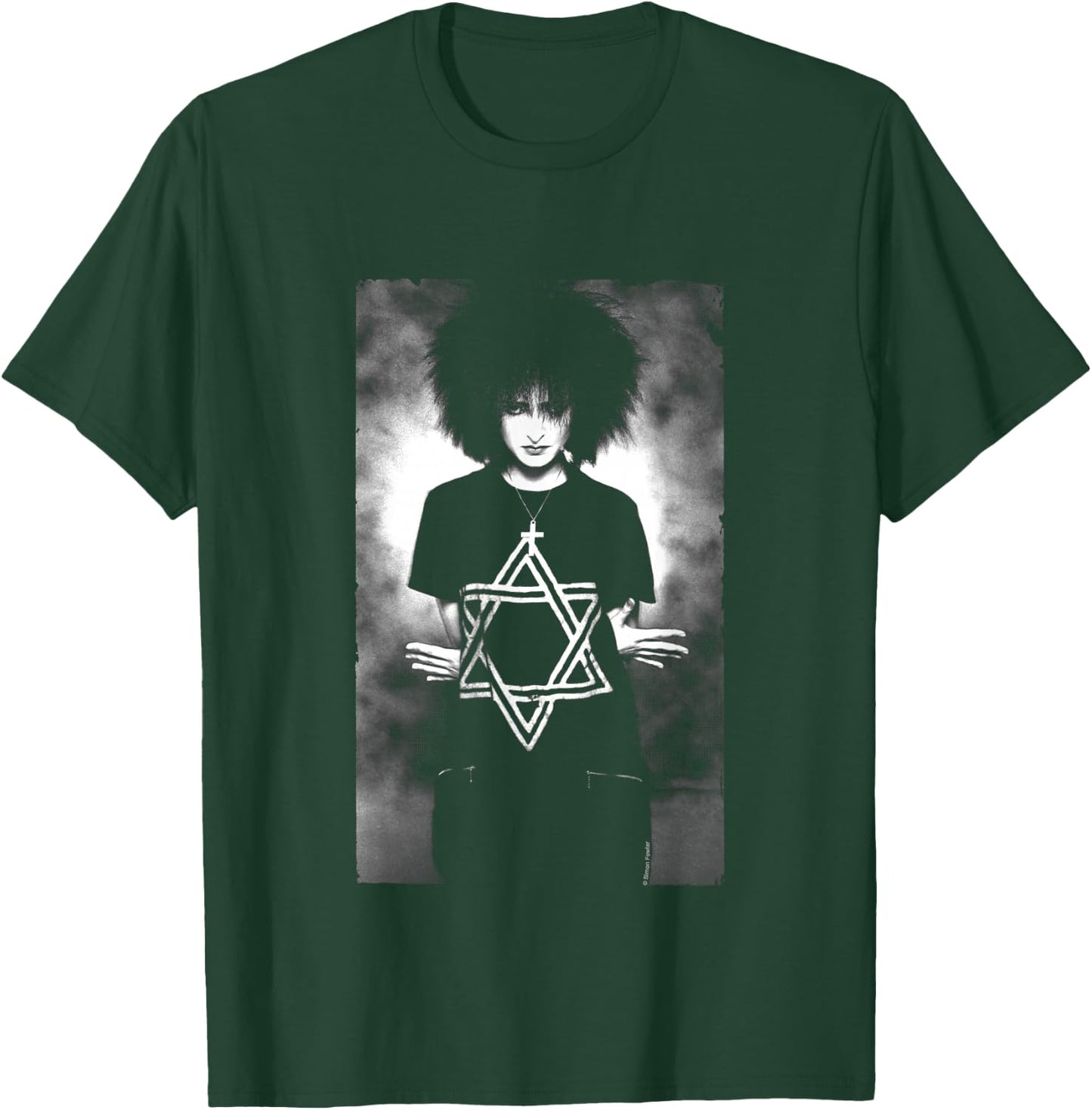 Singer Siouxsie Sioux B&W Studio Photo By Simon Fowler T-Shirt - T-Shirt | Forest
