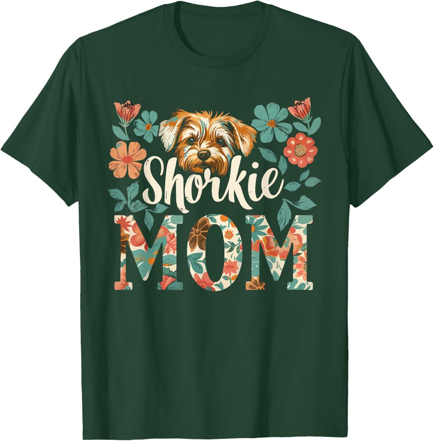 Shorkie Owner Dog Lover Puppy Shih Tzu Yorkshire Terrier T-Shirt - T-Shirt | Forest