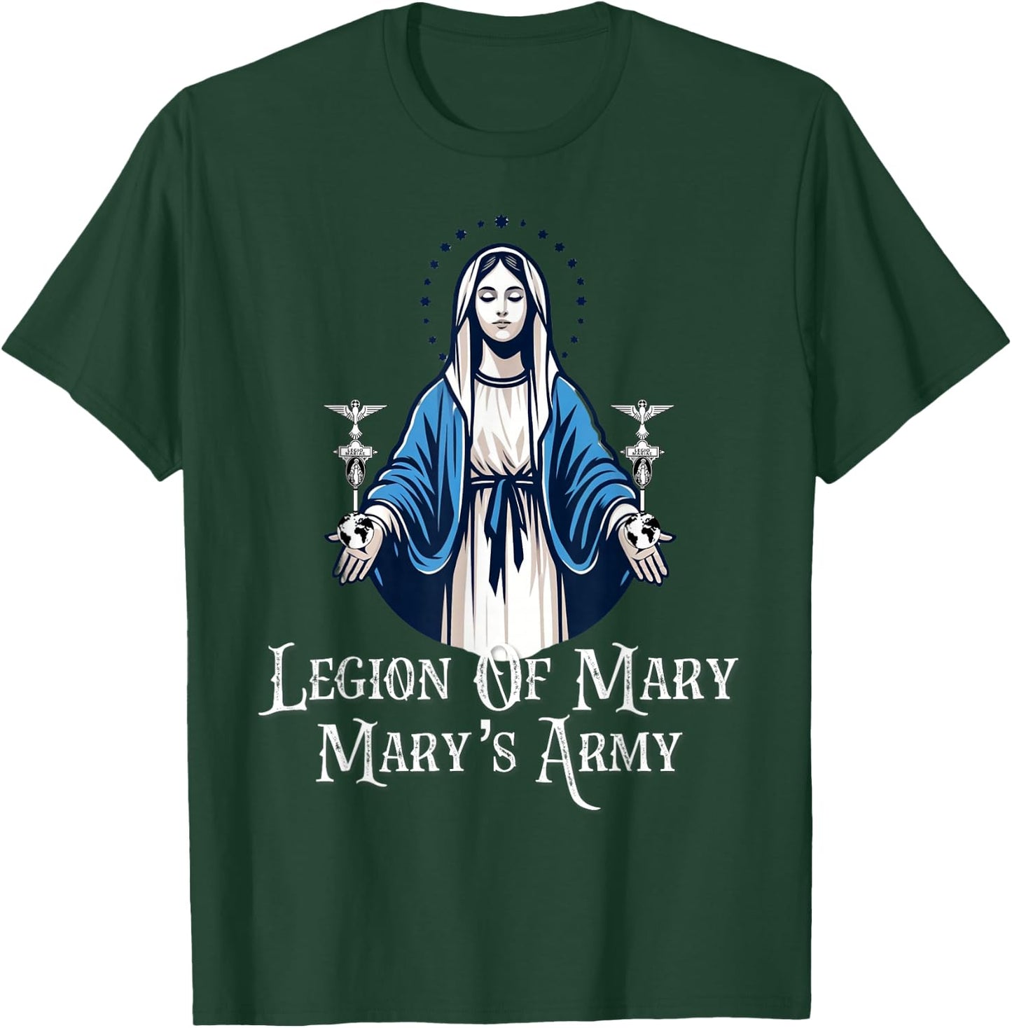 Legion Of Mary Our Lady Catholic T-Shirt - T-Shirt | Forest