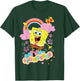 Spongebob Squarepants Flowers and Rainbow T-Shirt - T-Shirt | Forest