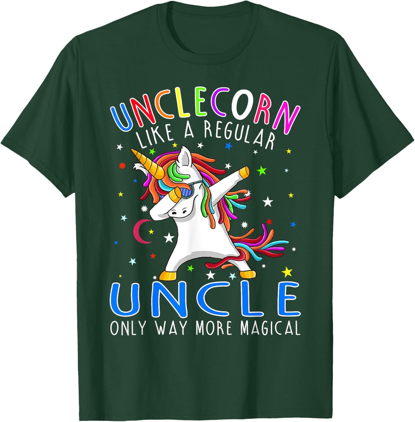 Unclecorn Like A Regular Uncle Only Way More Magical T-Shirt - T-Shirt | Forest