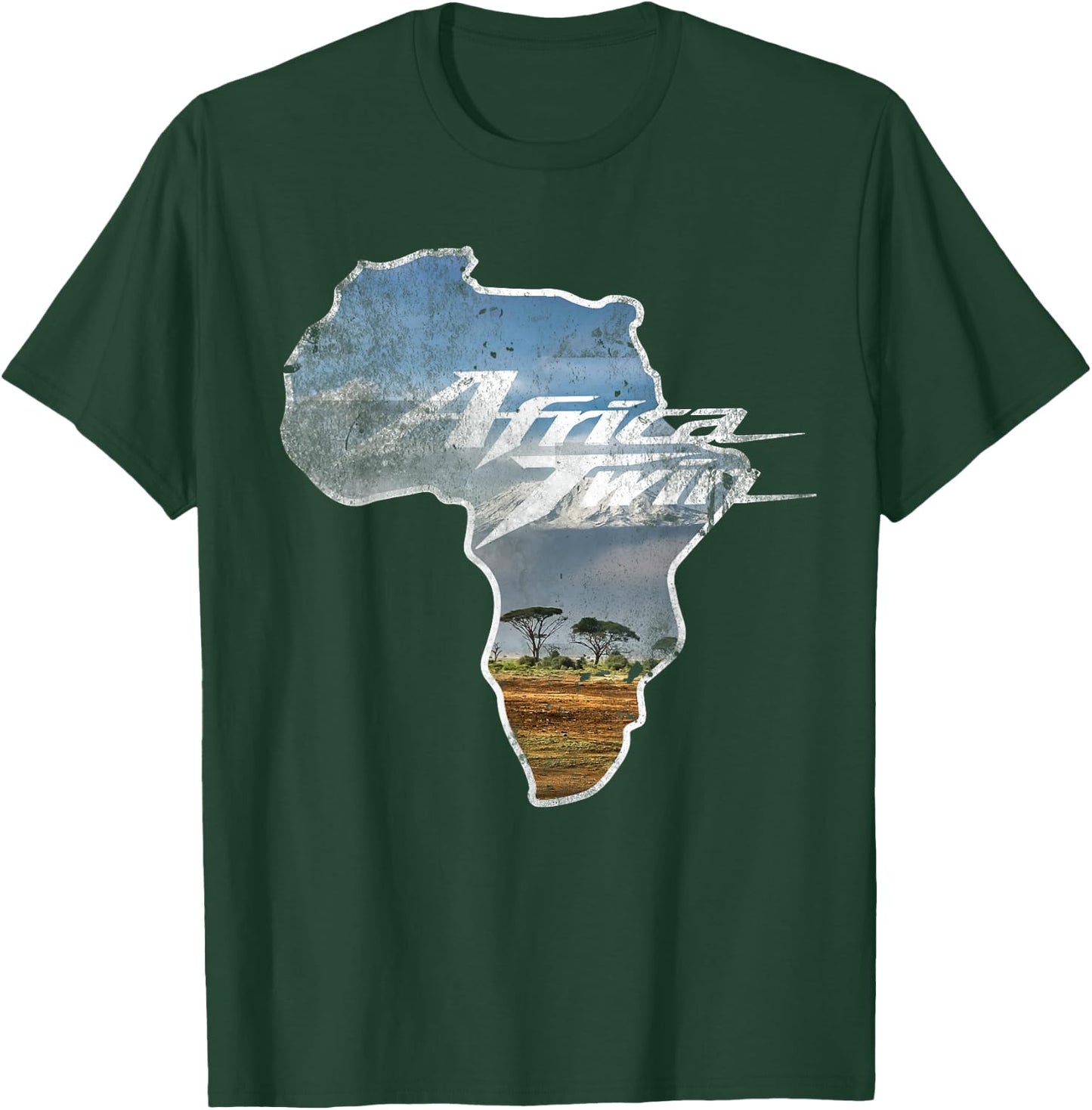 Africa Touring Twin Bike Off-Road & Cross Continent T-Shirt - T-Shirt | Forest