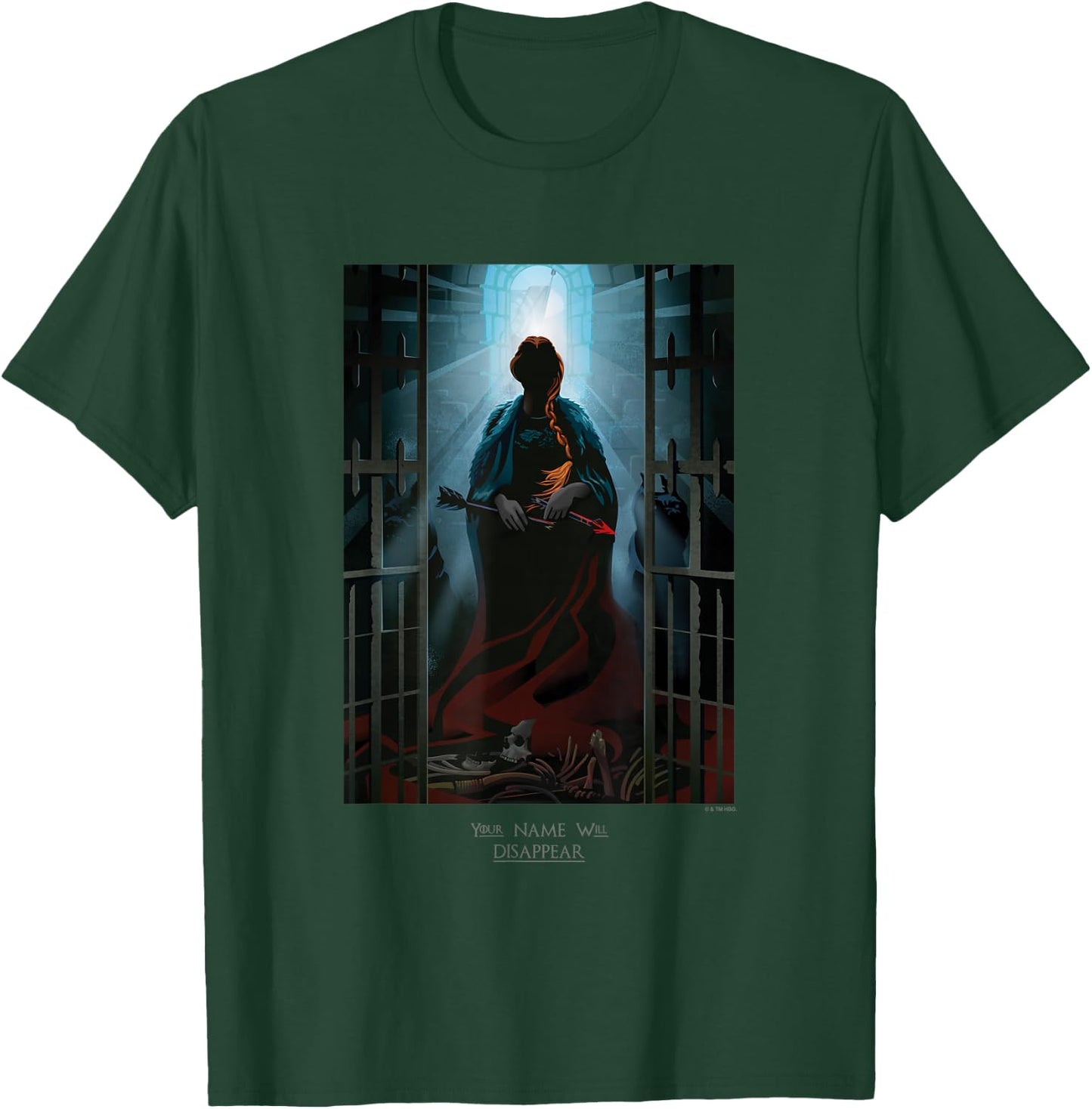 Game Of Thrones Sansa Stark Your Name Wil Disappear Poster T-Shirt - T-Shirt | Forest