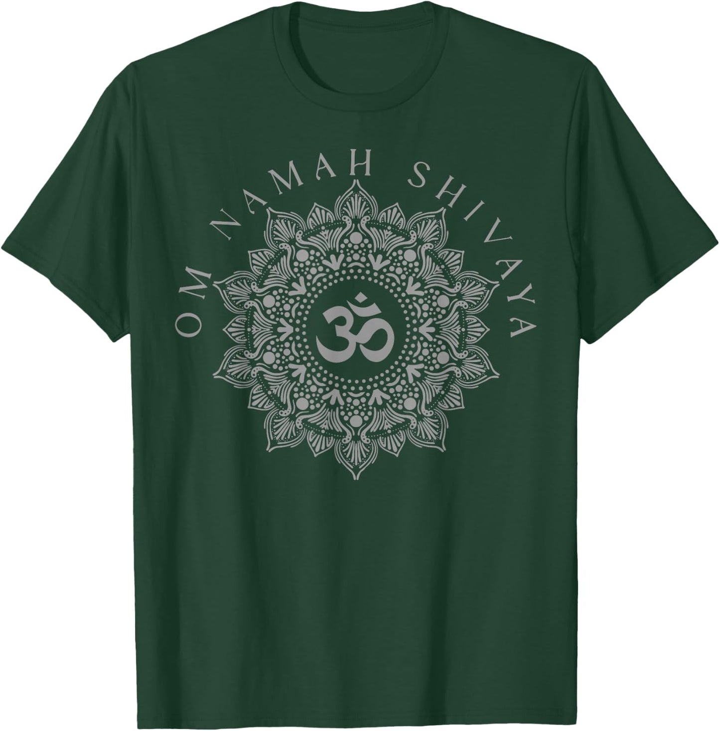 Om Namah Shivaya Meditation Mantra Spiritual Chakra T-Shirt - T-Shirt | Forest