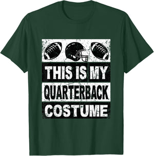 Retro This Is My Quarterback Costume Shirt Football T-Shirt - T-Shirt | Forest