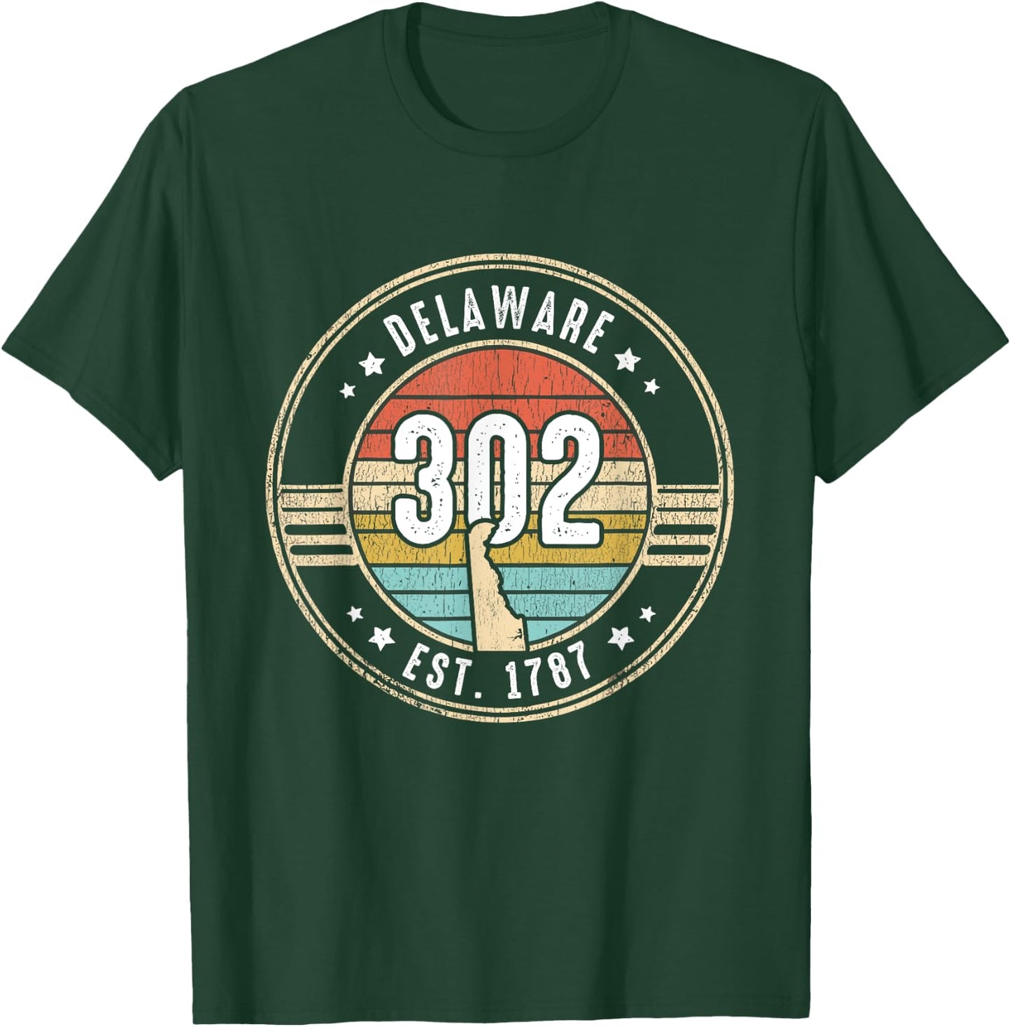 Delaware Area Code 302 Home State Pride Souvenir T-Shirt - T-Shirt | Forest