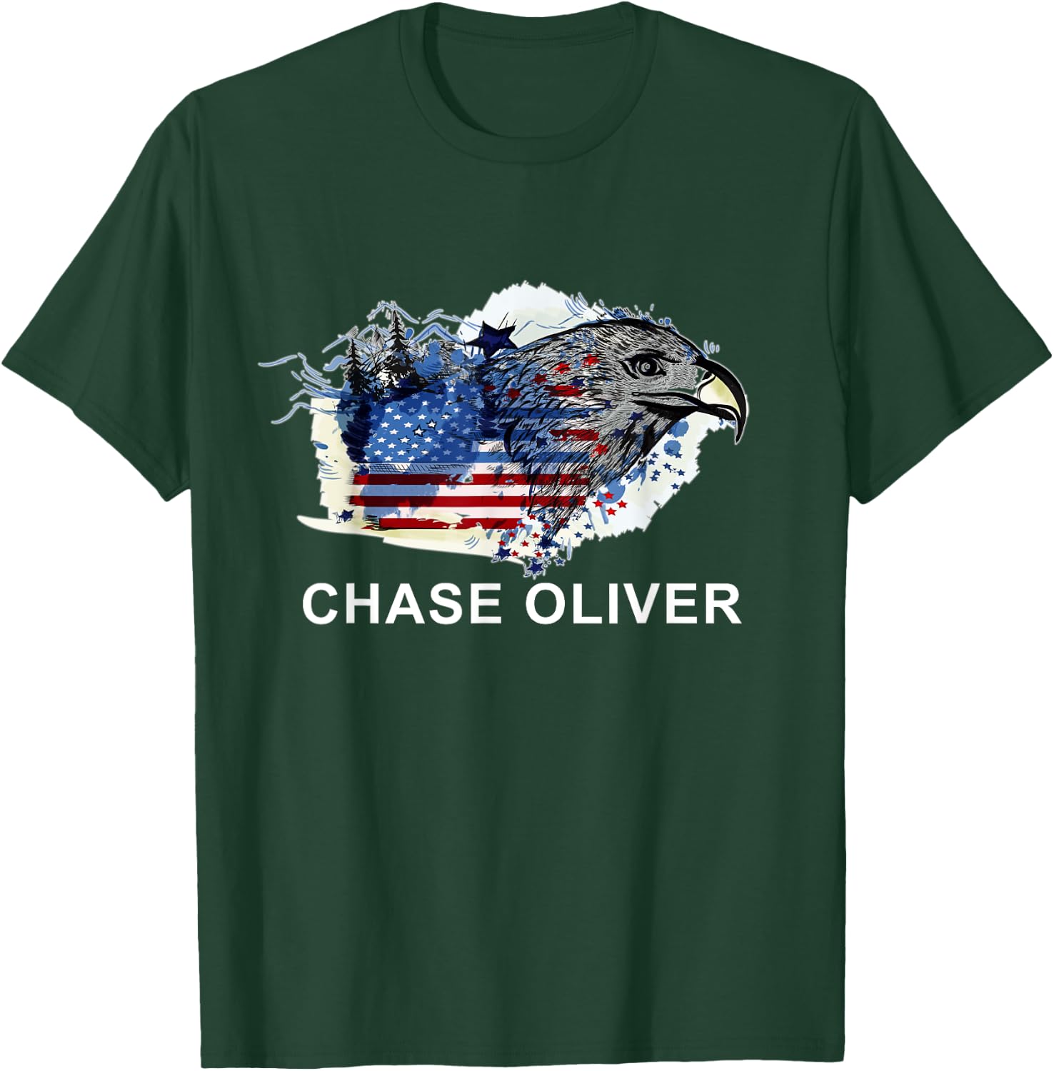 Chase Oliver 2024 Election T-Shirt - T-Shirt | Forest