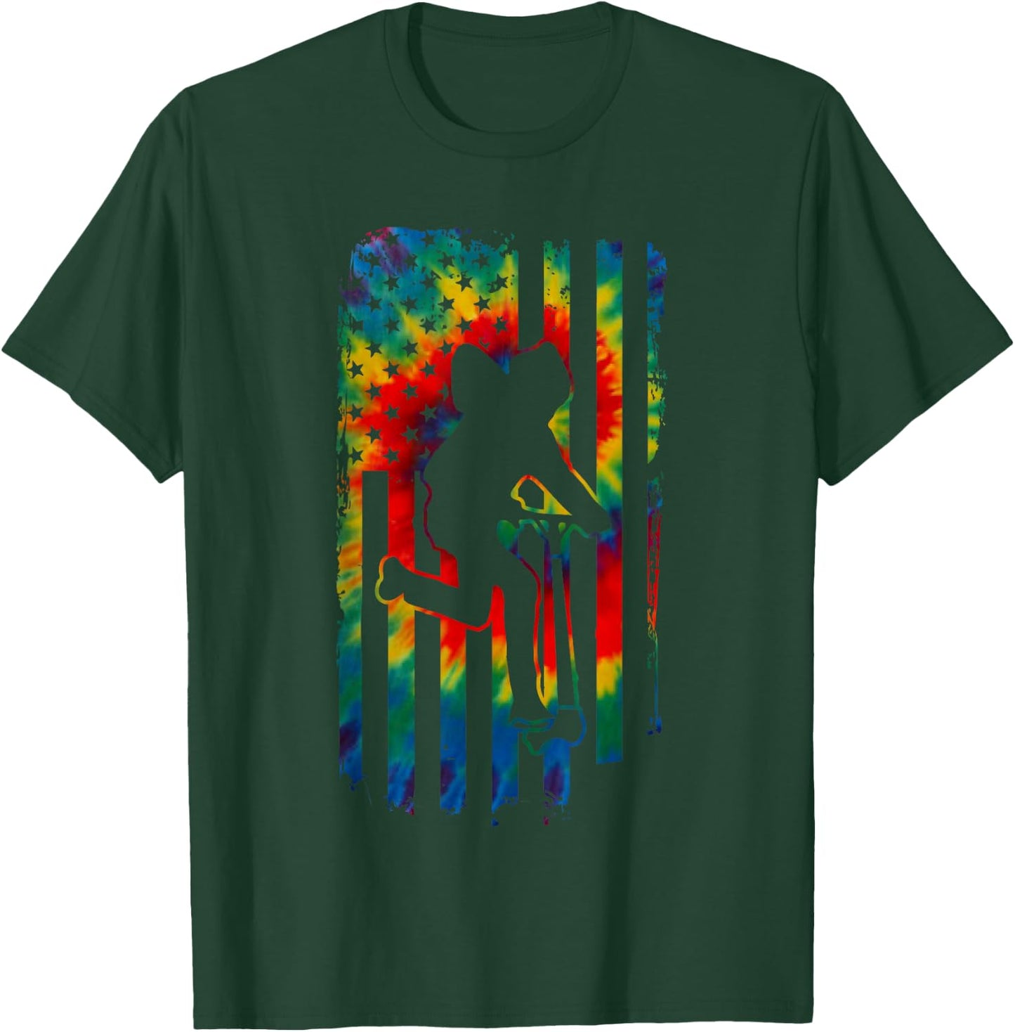 Tie Dye American Stunt Scooter Kick Trick Competition Shirt T-Shirt - T-Shirt | Forest