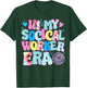 In My Social Worker Era Tie Dye Leopard Social Worker MSW T-Shirt - T-Shirt | Forest