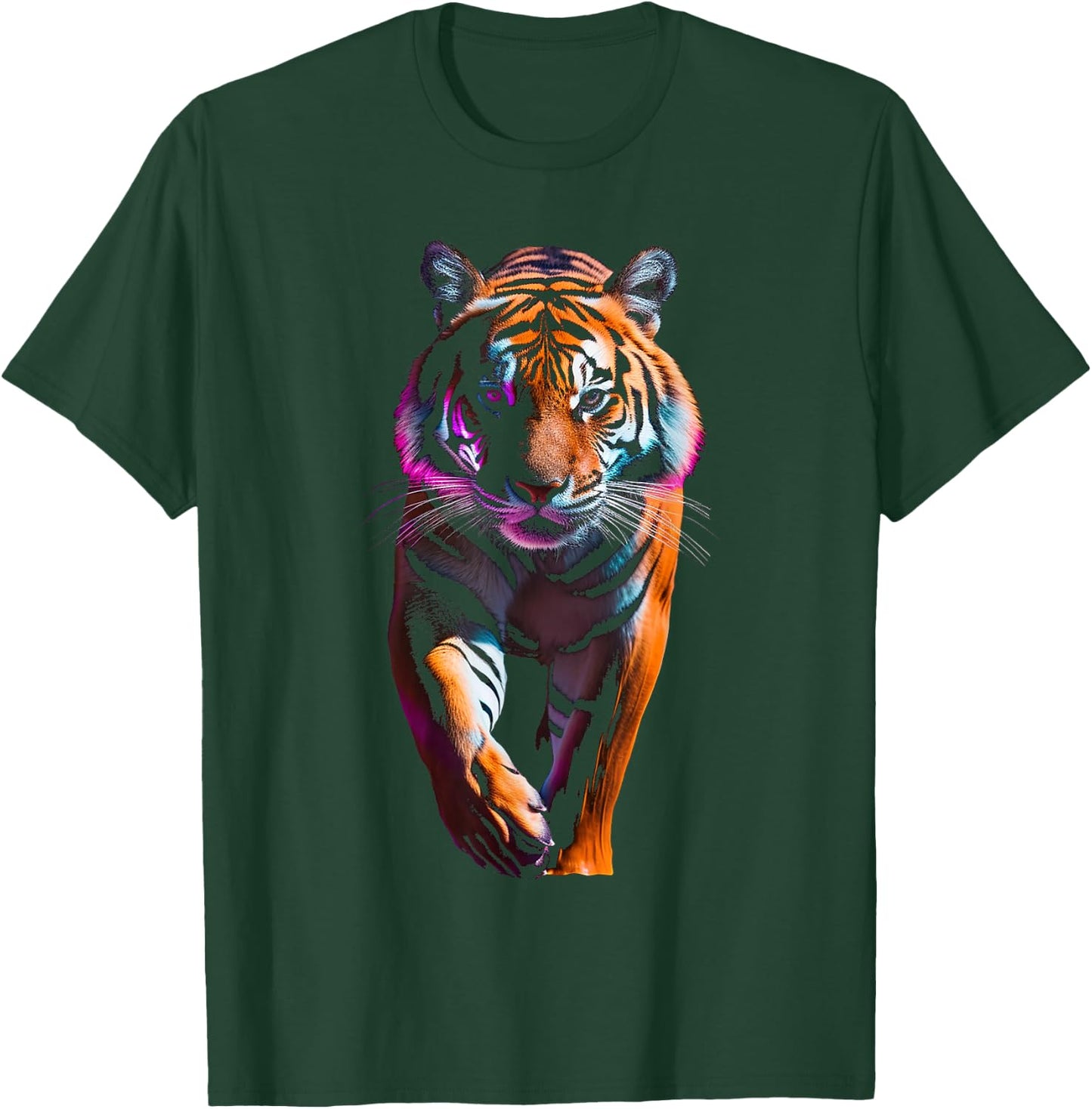 Tiger Animal Graphic Illustration Tiger T-Shirt - T-Shirt | Forest