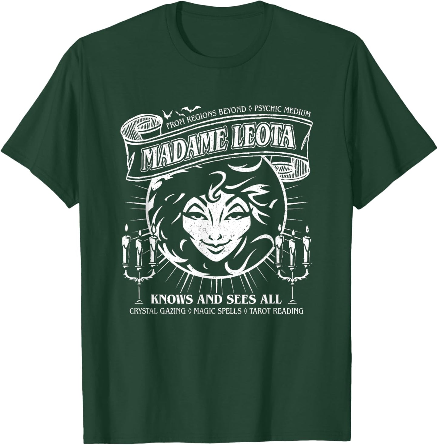 The Haunted Mansion Madame Leota Knows And Sees All Retro T-Shirt - T-Shirt | Forest