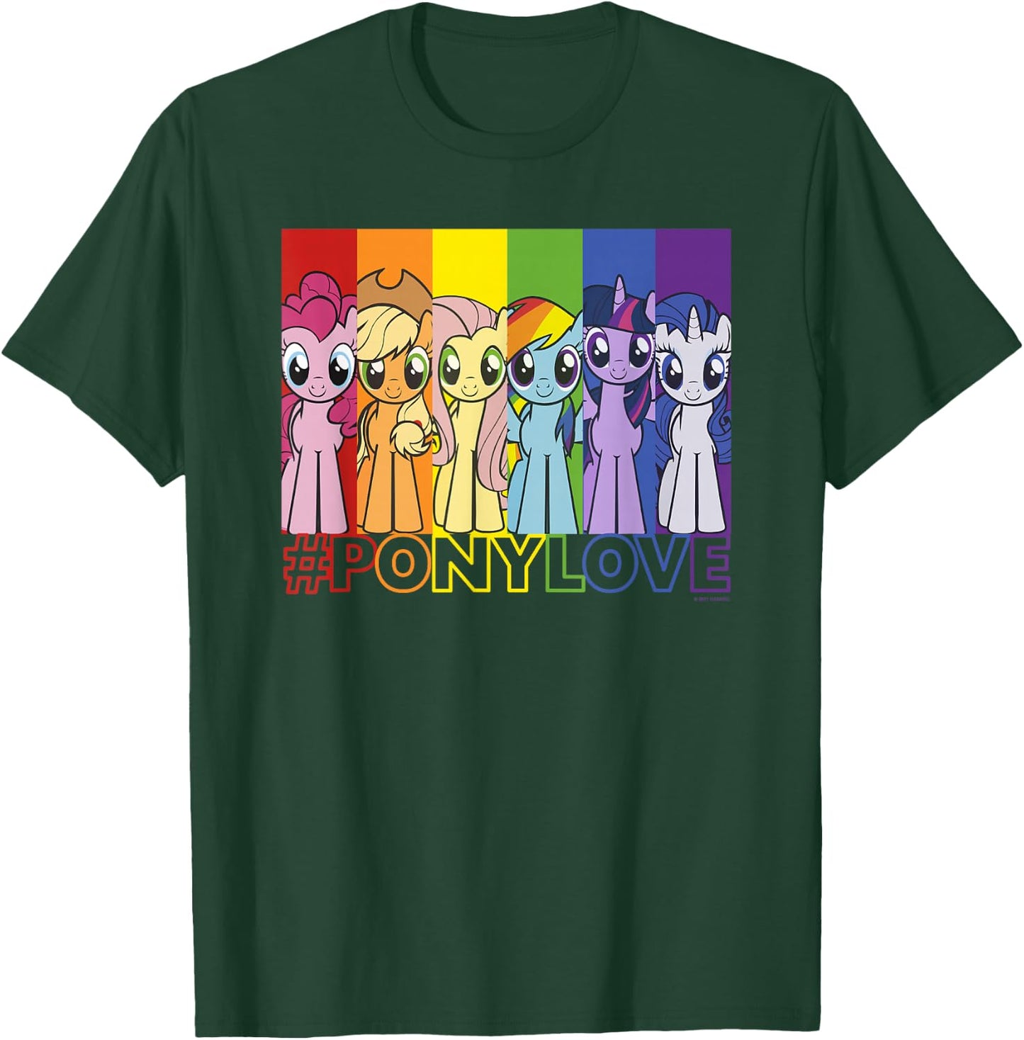 My Little Pony: Friendship is Magic Pony Love Rainbow Panels T-Shirt - T-Shirt | Forest