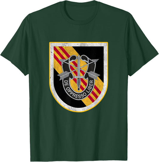 5th Special Forces Group Airborne De Oppresso Liber Veteran T-Shirt - T-Shirt | Forest