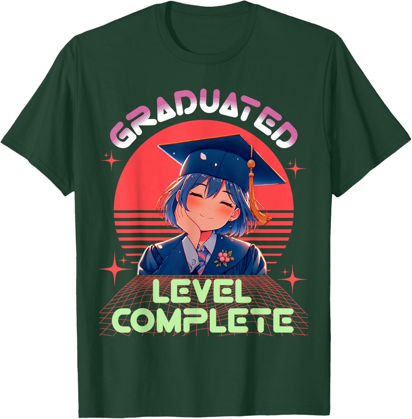 Graduation shirts 2025 anime lover high school college T-Shirt - T-Shirt | Forest
