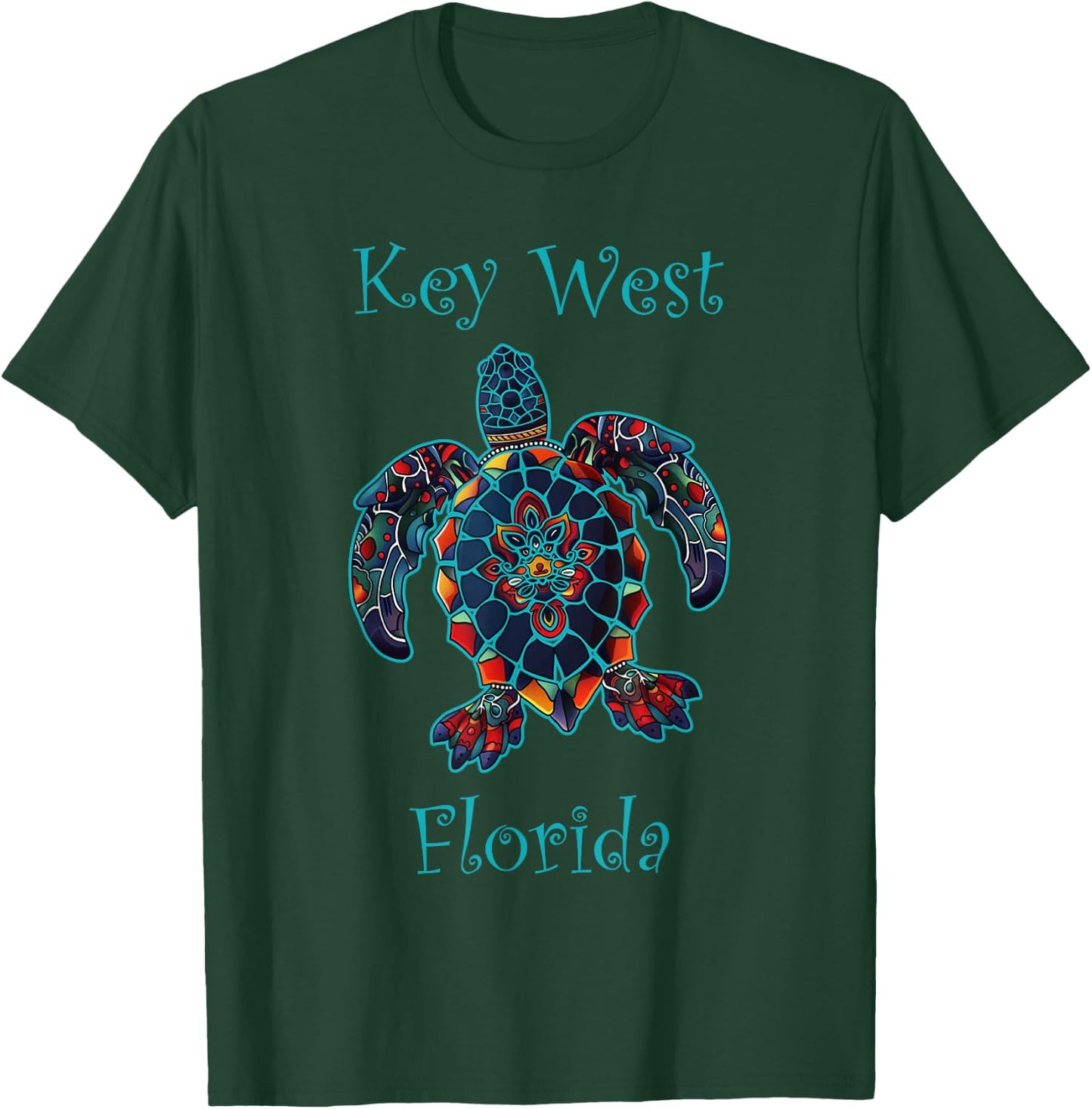 Key west Florida FL | turtle T-Shirt - T-Shirt | Forest