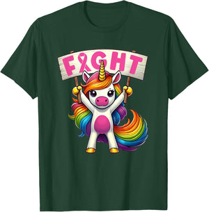 Fight Breast Cancer Awareness Girls Women Kids Youth T-Shirt - T-Shirt | Forest