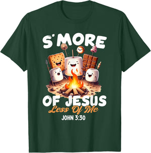 Smore Of Jesus Less Of Me Christian Camper Camping Lover T-Shirt - T-Shirt | Forest