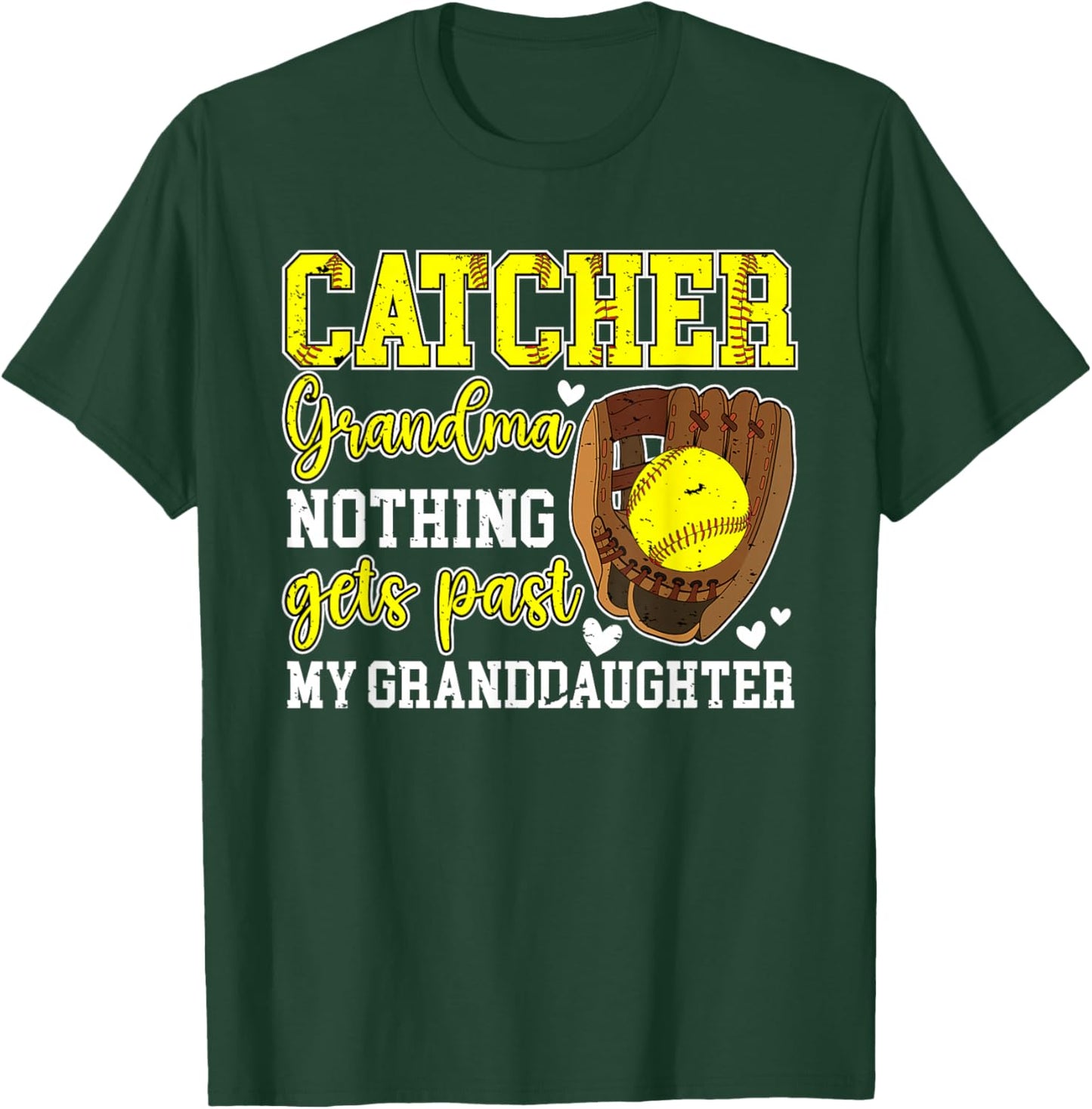Softball Catcher Grandma of A Softball Catcher Grandmother T-Shirt - T-Shirt | Forest