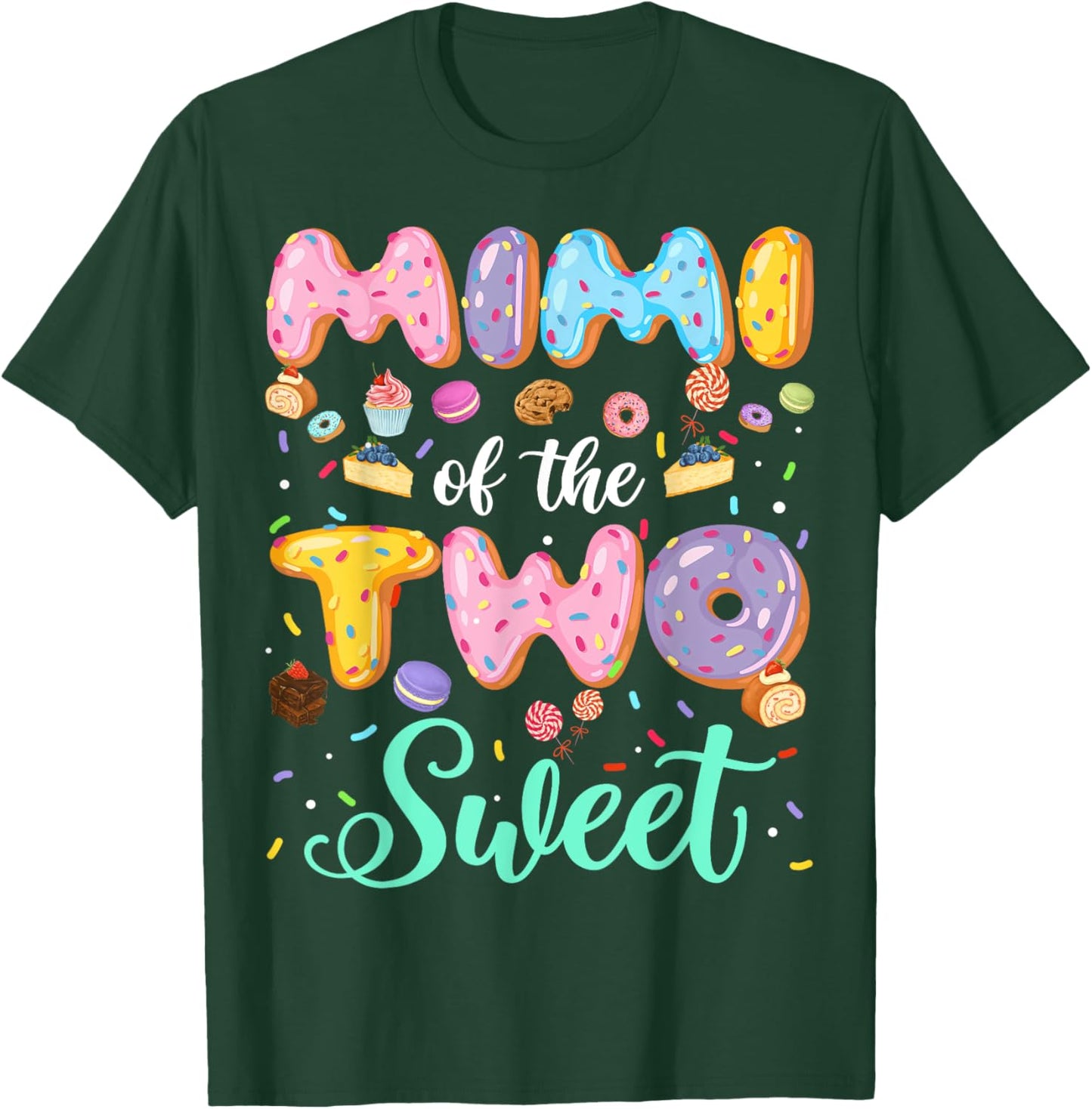 Mimi Of The Two Sweet 2Nd Birthday Girl Donut Lover T-Shirt - T-Shirt | Forest