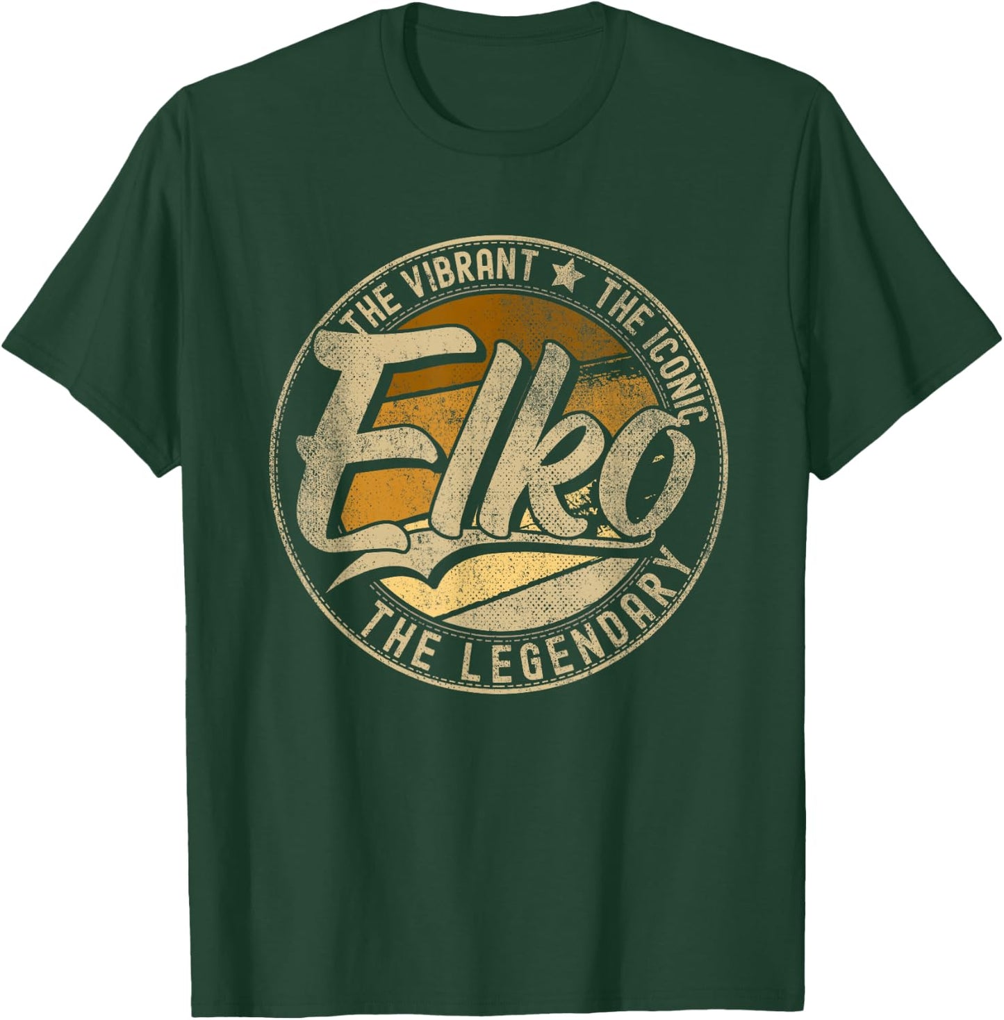 Elko NV | Nevada | Vintage Distressed T-Shirt - T-Shirt | Forest
